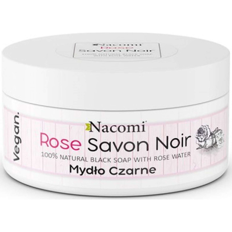 Nacomi Mydło czarne Róża 125g
