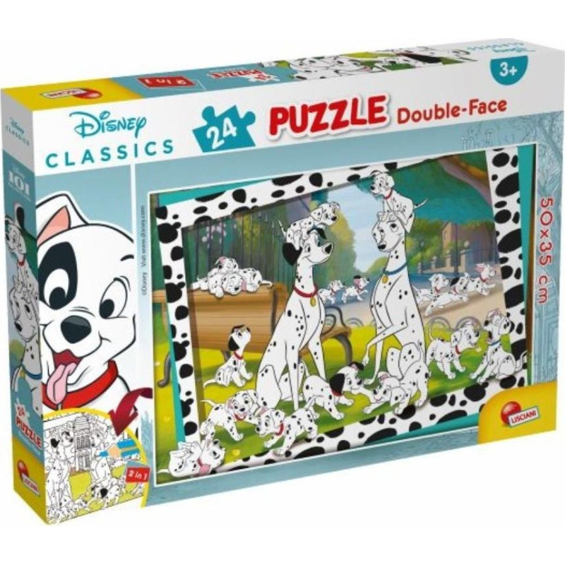 Lisciani Bilateral Puzzle Plus 24 Disney Classic