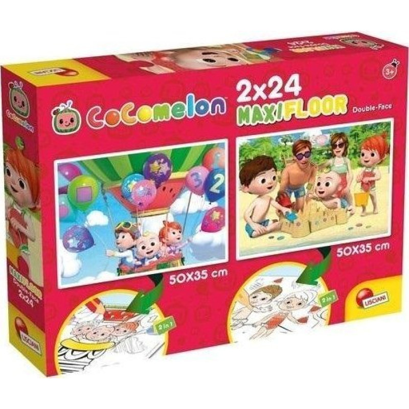 Lisciani LISCIAN COCOMELON TWO-STRUNCER PUZZLE FOUND 2X24 EL. BE HAPPY FOR ALL