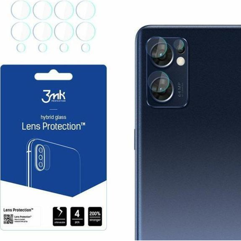 3MK 3MK Lens Protect Oppo Find X5 Lite camera lens protection 4pcs