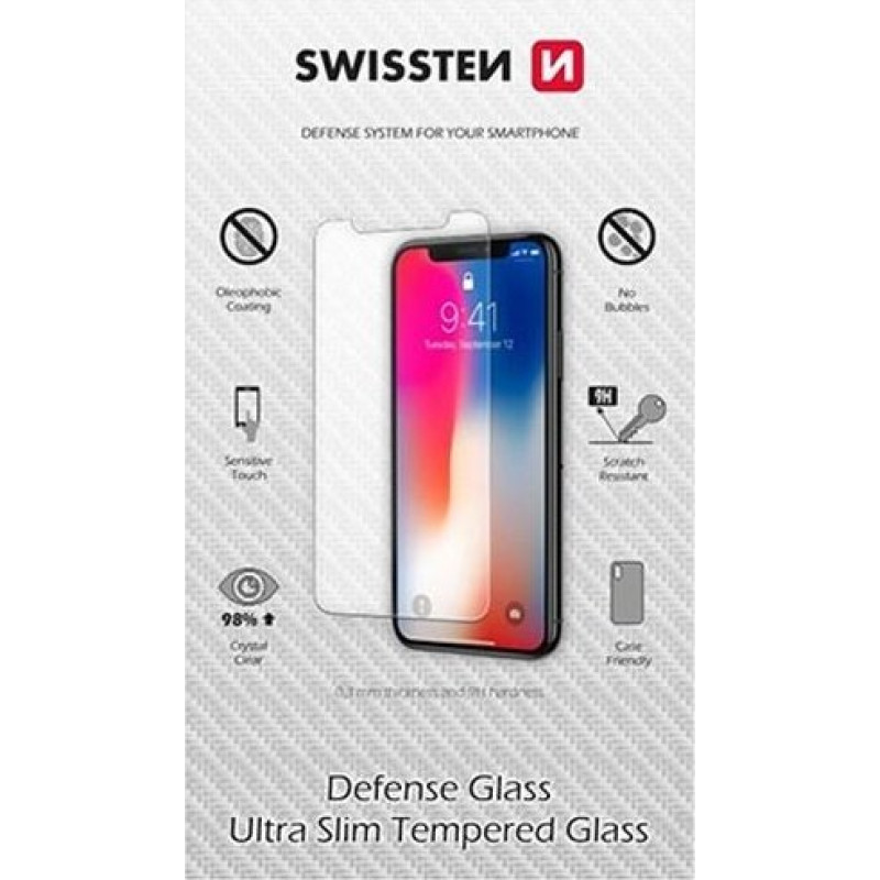 Swissten Hardened protective glass Swissten, pro Apple iPhone SE 2020, black, Defense glass