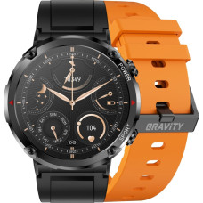 Gravity Smartwatch Gravity Zegarek męski SMARTWATCH GRAVITY GT21-2 BK/OG/BK