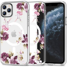 Tech-Protect Etui IPHONE 11 PRO Tech-Protect MagMood MagSafe Spring Floral transparentne