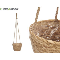 Giftdecor Doniczka wisząca z plecionki BONI, Ø 21 cm