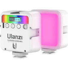 Ulanzi Lampa studyjna Ulanzi Ulanzi VL49 Lampa LED panelowa z akumulatorem RGB, WB (2500 K - 9000 K), biała