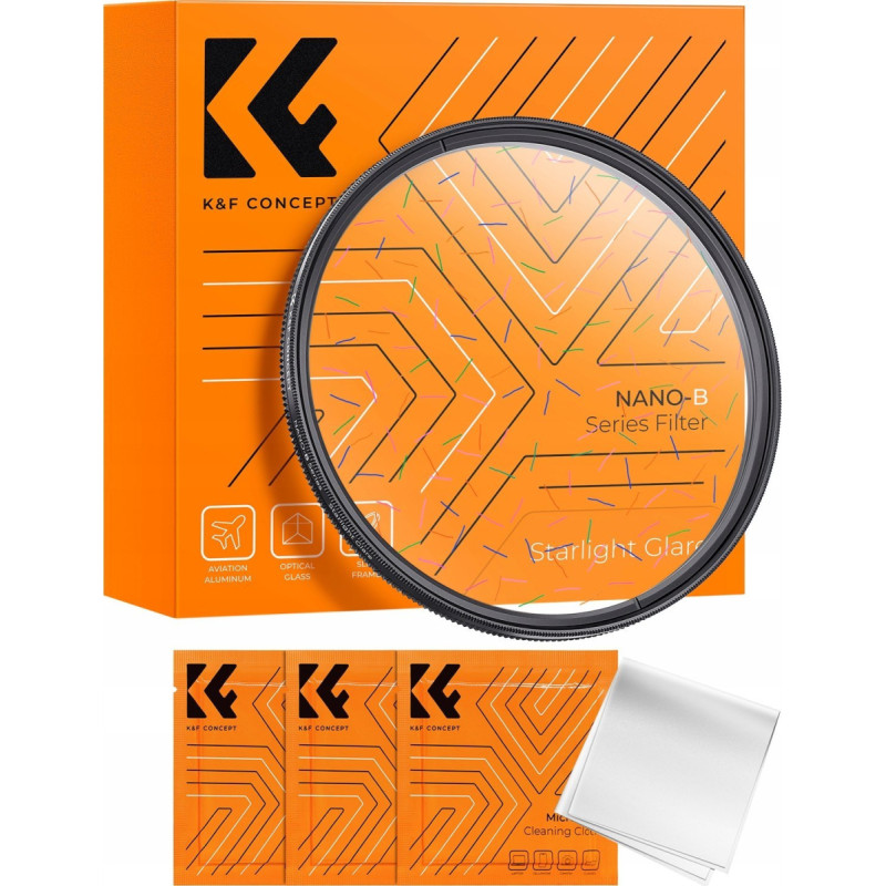 K&F Concept Filtr K+F Filtr Starlight Glare Kolorowe Tęczowe Flary Smugi K&f Nano-b Mrc 58 58mm / Kf01.2681