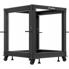 Lanberg OPEN RACK 19" 12U 600X600-1100 REGULOWANY CZARNY LANBERG