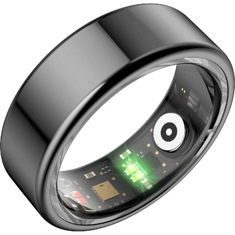 Powerton Smart RING czarny, zmierz stres, bicie serca, monitor. snu, roz .12, Powerton