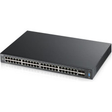 Zyxel XGS2210-52 Valdomas L2 Gigabit Ethernet (10/100/1000) 1U Juoda
