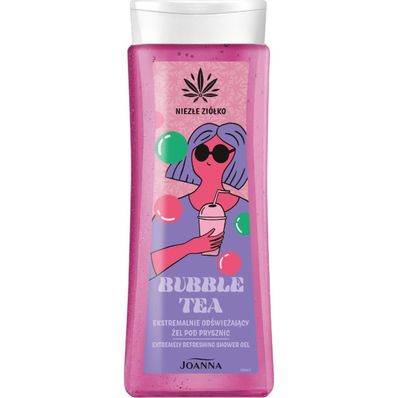 Joanna Niezłe Ziółko Żel pod prysznic Bubble Tea ekstremalnie odświeżający 300 ml