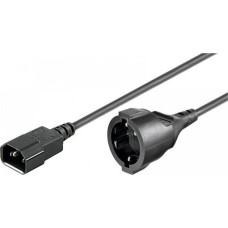 Manhattan Kabel zasilający Manhattan Manhattan Kabel Adapter Zasilania IEC320 C14 na Schuko F Gniazdo 1.5m