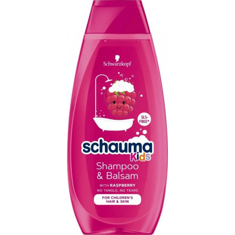 Schauma SCHAUMA_Kids Shampoo&Balsam hair conditioner dry for children Raspberry 400ml