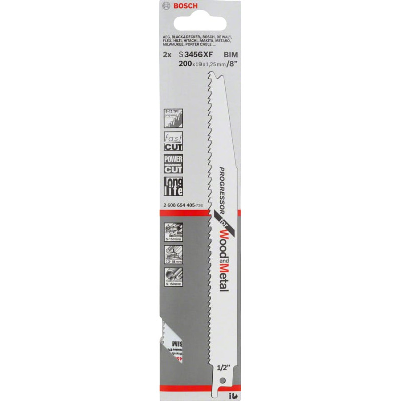 Bosch BRZESZCZOT DO PIŁY SZABLASTEJ S3456XF /2szt. 200mm