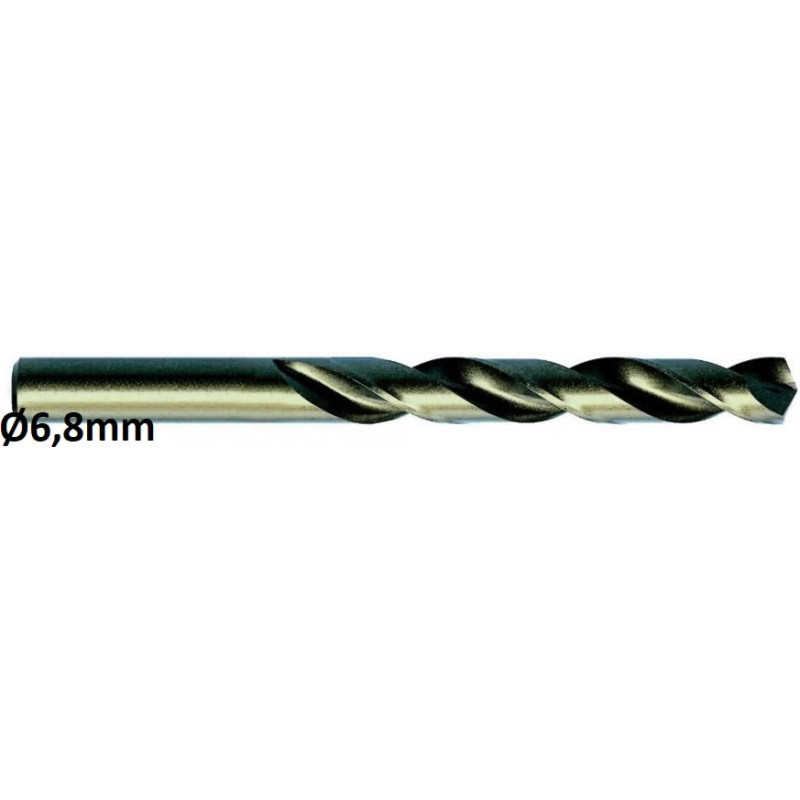 Exact Metalo grąžtas DIN338 HSSE-Co5 Ø6,8x109mm 10vnt., Exact