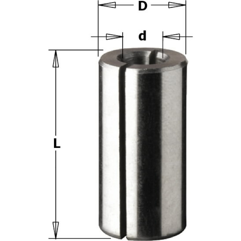 CMT Įvorė d=6,35 D=8 L=25, CMT
