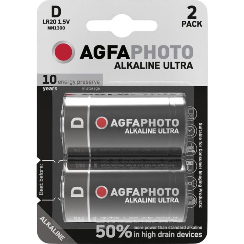 Agfaphoto Battery LR20 2 pcs.