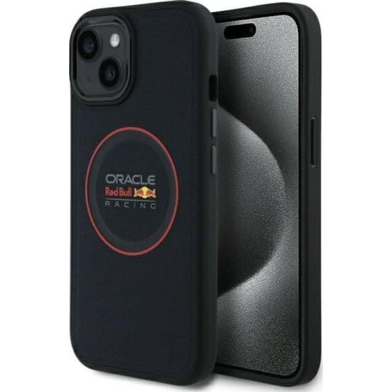 Red Bull RBHMP14S24PUILVR iPhone 14 6.1" hardcase navy blue/navy Leather Red Ring MagSafe