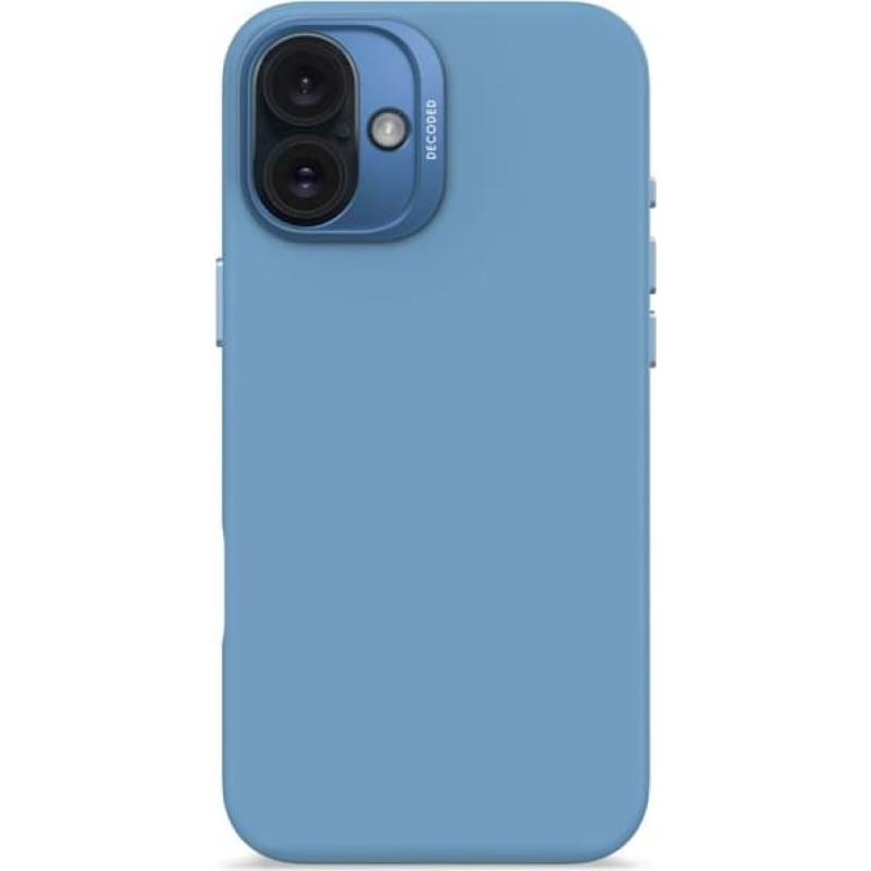Decoded AntiMicrobial Silicone Backc. iPhone 16 Plus Light Blue