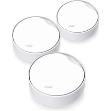 Tp-Link DECO X50-PoE(3-PACK) Dviguba juosta (2,4 GHz / 5 GHz) Wi-Fi 6 (802.11ax) Balta 2 Vidinis
