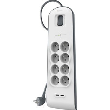 Belkin Power strip Belkin anti-voltage 8 sockets 2 m white-gray (BSV804ca2M)