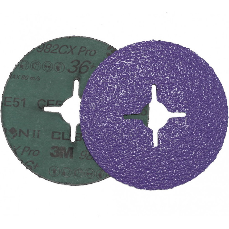 3M Fibrodiskas juodam metalui 982CX Pro Cubitron II 125mm P36+, 3M