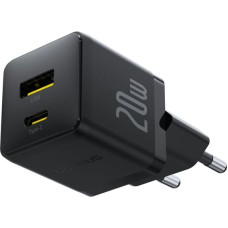 Baseus Palm USB und USB-C Ladegerät 20W EU Schwarz