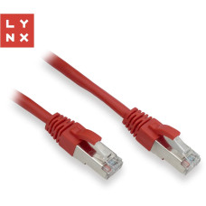Lynx Cs LYNX FTP patch kabel Cat5e PVC, CCA, 1m, červený (balení obsahuje 10ks)