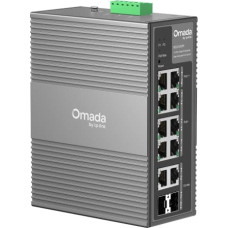 Tp-Link Omada IES210GPP tinklo komutatorius Valdomas Gigabit Ethernet (10/100/1000) Maitinimas per Eternetą (PoE) DIN rail Pilka