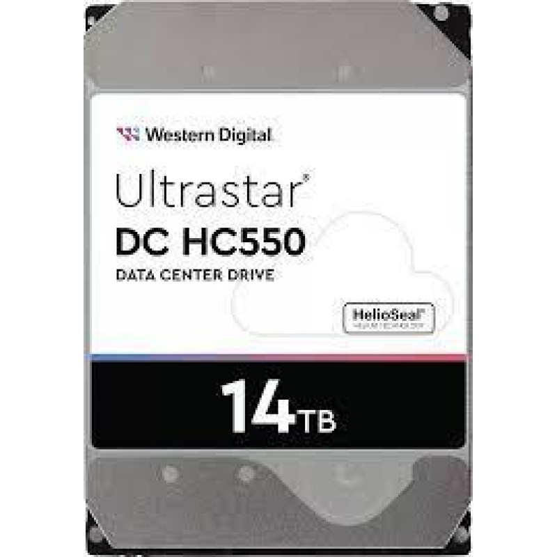 Western Digital HDD|WESTERN DIGITAL ULTRASTAR|Ultrastar DC HC550|WUH721814ALE6L4|14TB|SATA 3.0|512 MB|7200 rpm|3,5"|0F38581