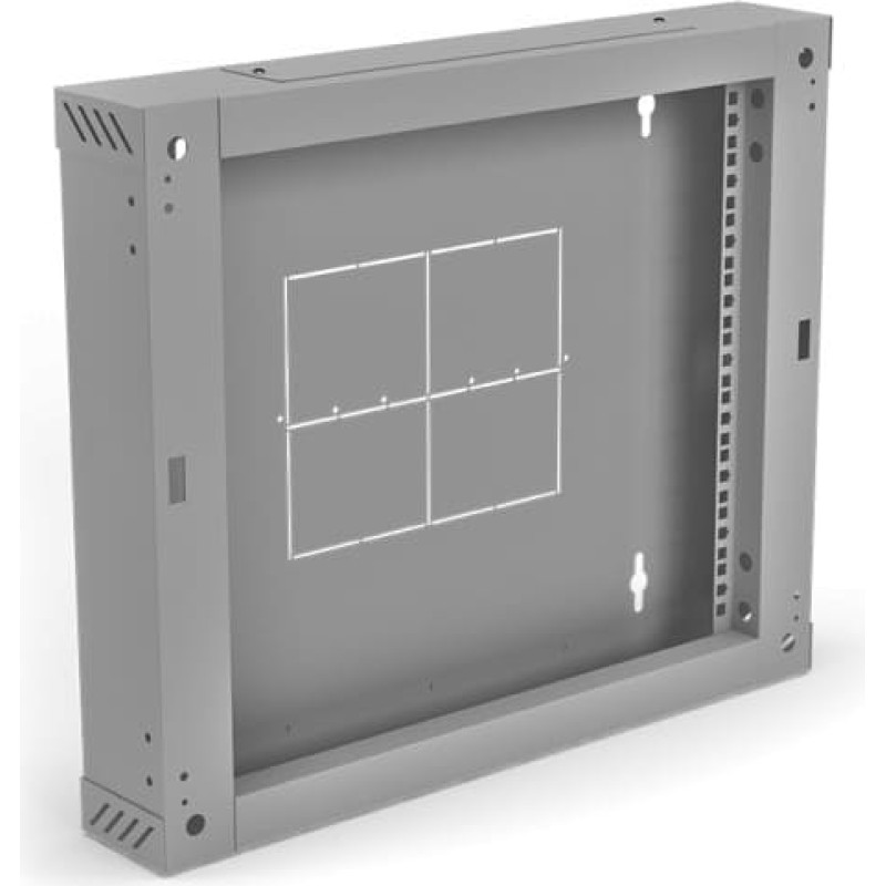 Alantec Sekcja tylna 100 mm (zawiasowa / uchylna) do szaf dwusekcyjnych SW-15U-600-450-01-S, kolor szary ALANTEC