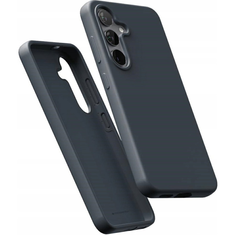 Mercury Goospery Etui Mercury Pure MagSafe Silicone do Samsung Galaxy S25+ Plus granatowy
