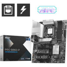 MSI PRO B860-P pagrindinė plokštė Intel B860 LGA 1851 (Socket V1) ATX