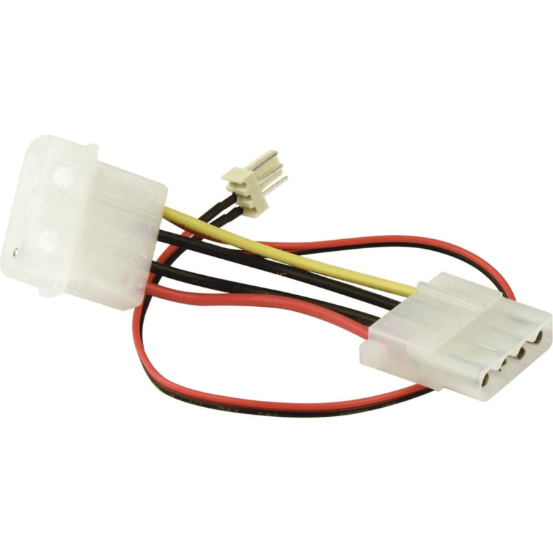 Sharkoon adapter 3-pin -> 4-pin (black/red, retail)