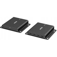 Unitek Przedłużacz USB-C na 4× USB-A przez Ethernet, zasięg do 150 m 480Mbps