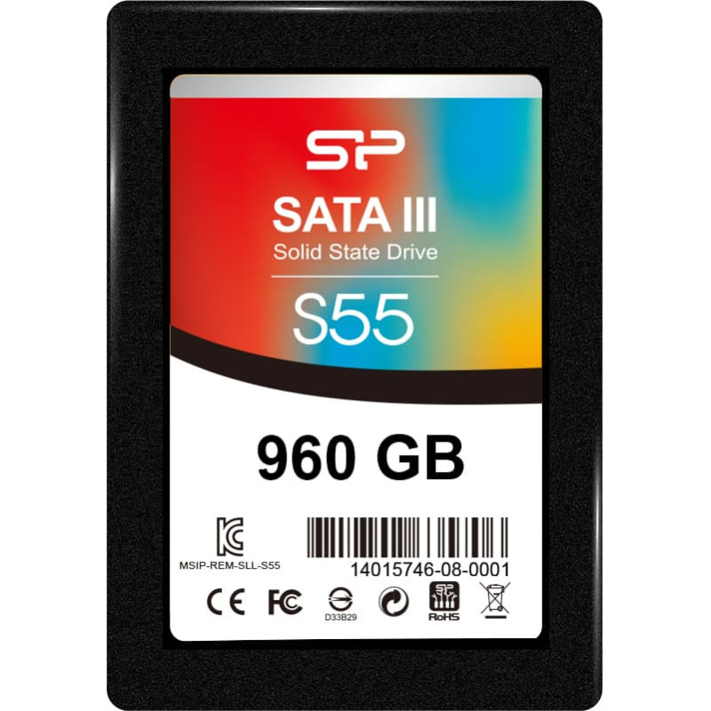 Silicon Power | Slim S55 | 960 GB | SSD form factor 2.5" | Solid-state drive interface Serial ATA III