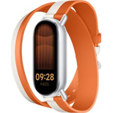 Xiaomi Dual-tone Leather Strap | 140–180mm | White and Orange | Calf Leather, PU (inside)