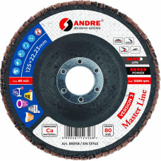 Andre ŚCIERNICA LISTKOWA 125mm P 80 CERAMICZNA MASTER LINE WERSJA III