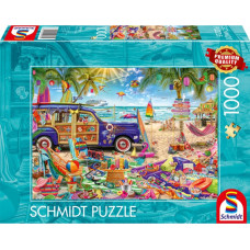 Schmidt Spiele Sunny Time Out on the Beach, Puzzle 1000 pieces