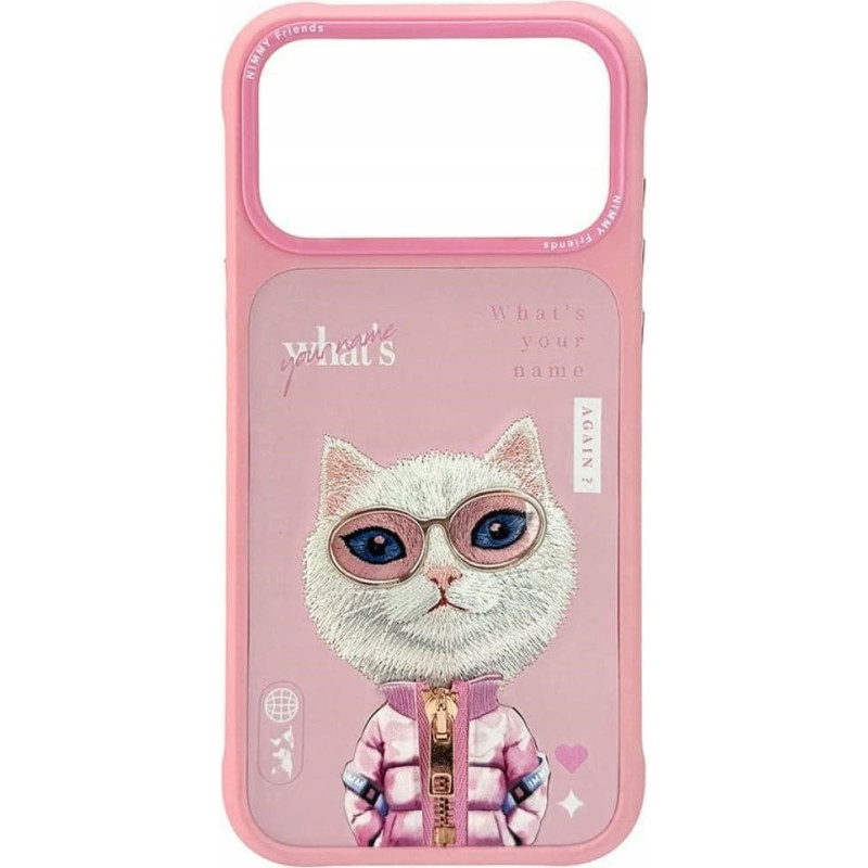 Audi Etui Nimmy Cool&Cute 2.0 Cat do iPhone    17 Pro Max rozowy