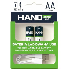 Plastrol Bateria ładowana akumulatorek USB-C 2600mWh 1733mAh 2xAA