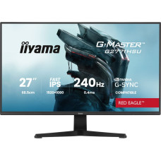 Iiyama G-Master G2771HSU-B1 Red Eagle, gaming monitor - 27 - black (matt), FullHD, Fast-IPS, HDMI, DP, G-Sync comp., USB hub, 240Hz panel