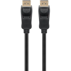 Goobay cable DisplayPort male > DisplayPort male, 10K / 30Hz black, 5 meters, 54 Gbit/s, DisplayPort 2.0 / 2.1