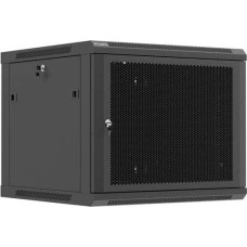 Lanberg Szafa Lanberg Szafa instalacyjna rack 19" 9U 600x600 czarny perforowane drzwi (flat pack)