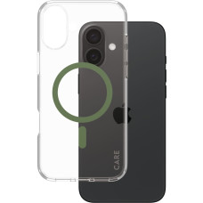 Panzerglass CARE by &reg; Flagship Case Transparent Urban Combat w. Green MagSafe iPhone 16 Plus mobiliojo telefono dėklas Permatomas