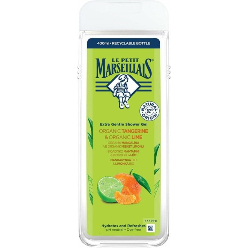 Le Petit Marseillais Delikatny żel pod prysznic Mandarynka Bio & Limonka Bio 400ml
