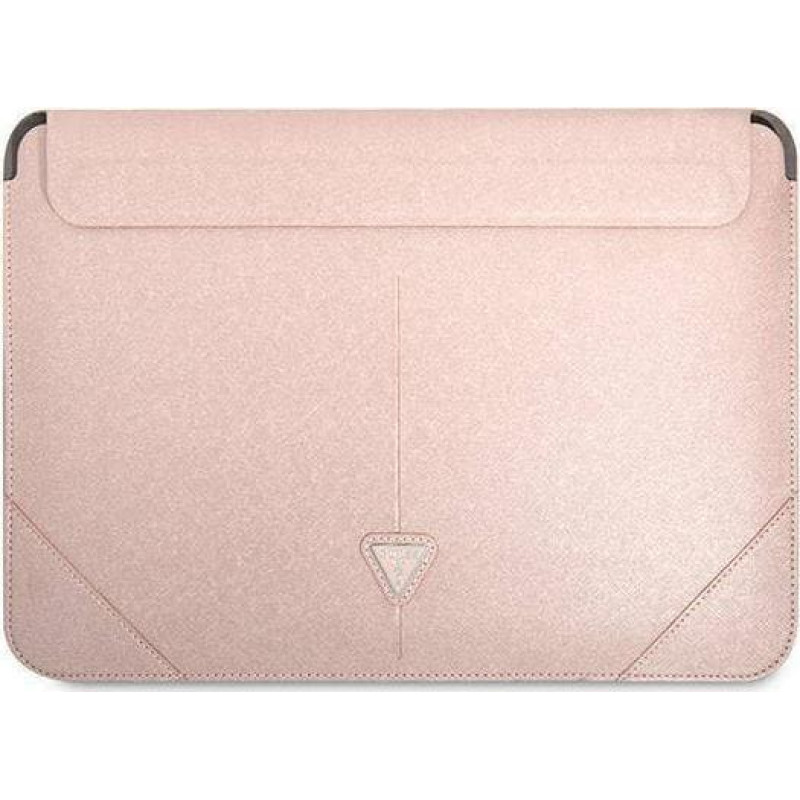 Guess Etui na tablet Guess Guess Sleeve GUCS14PSATLP 13/14" r&oacute;żowy /pink Saffiano Triangle Logo