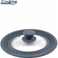 Reguliuojamas stiklinis dangtis 22/24/26cm HR-AER-22D26, HEINNER