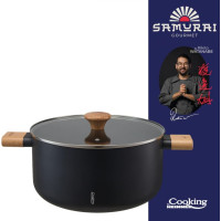 Puodas aliuminio su keramikos danga 7.8L 28x14cm HR-SNT-S28 HEINNER