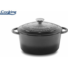Puodas emaliuoto ketaus 6L 28x13 cm HR-ZVC-S28, COOKING BY HEINNER