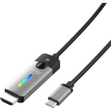 J5Create JCC157 1,79 m C tipo USB HDMI Juoda, Pilka